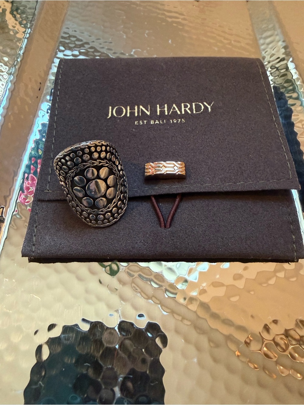 John Hardy Sterling Silver Dot-Nuansa Ring